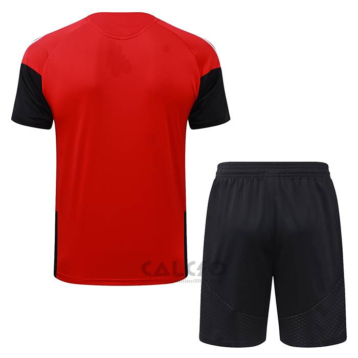 Tuta da Track Arsenal Manica Corta 2026-2027 Rosso - Pantaloncini